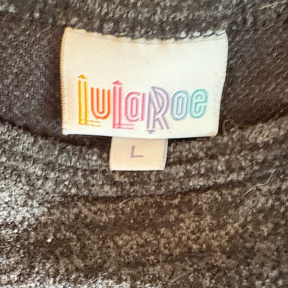 LuLaRoe Charcoal Maxi Dress - Picture 5 of 5